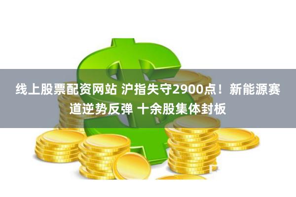 线上股票配资网站 沪指失守2900点！新能源赛道逆势反弹 十余股集体封板