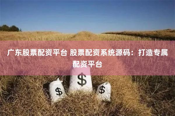 广东股票配资平台 股票配资系统源码：打造专属配资平台